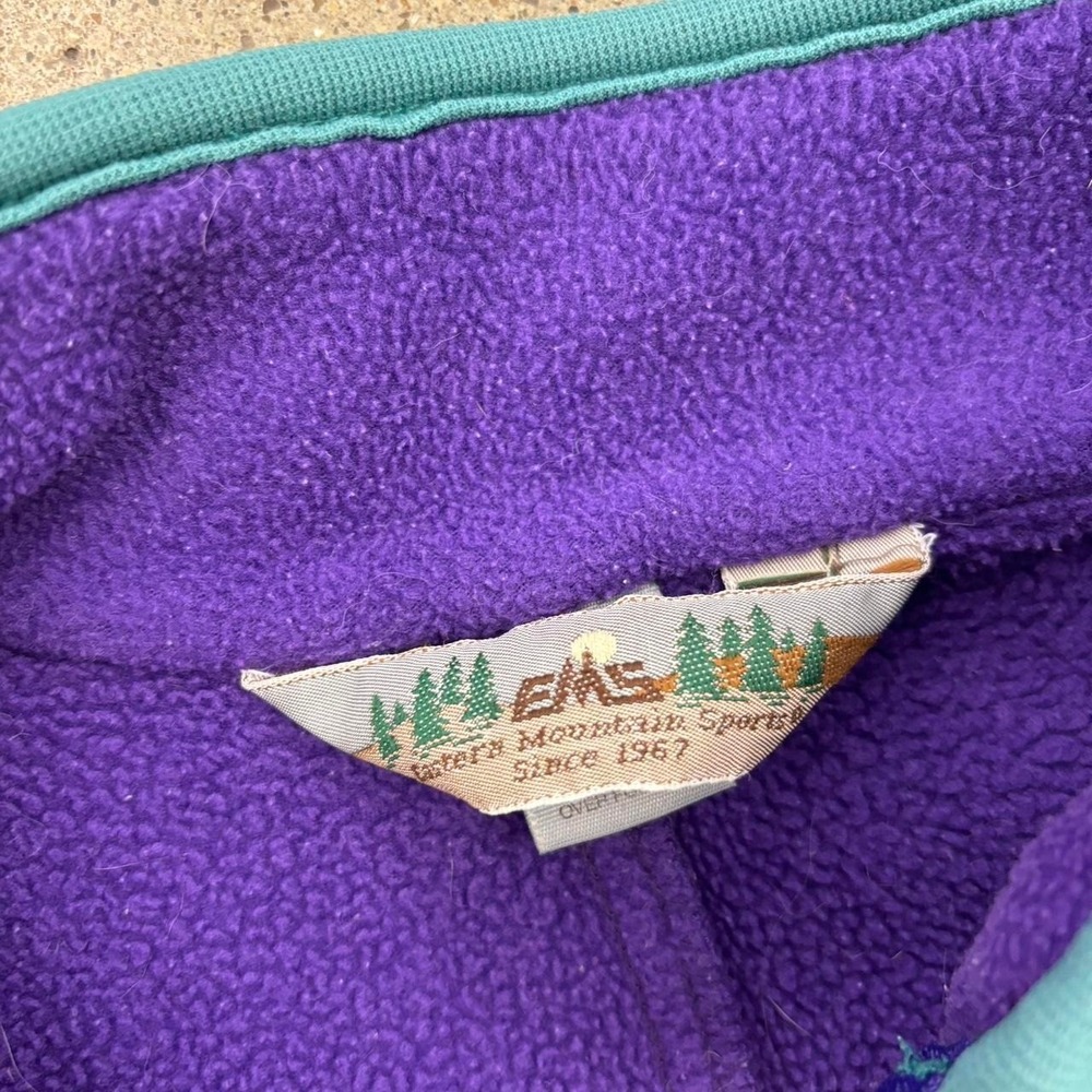 Vintage 90s Eastern Mountain Sports Purple Zip Up Jacket size large - Picture 4 of 6